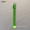 Reflekterande Led Green Zebra Print Webbing Armband